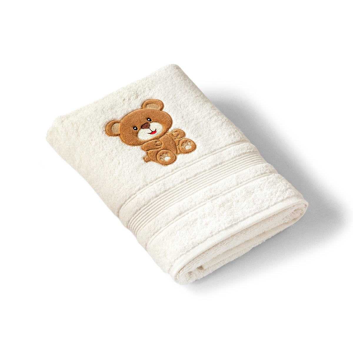 Serviette de bain enfant 70x140 Karl | Linge de bain enfant | Tradition des Vosges #Couleur_IVOIRE