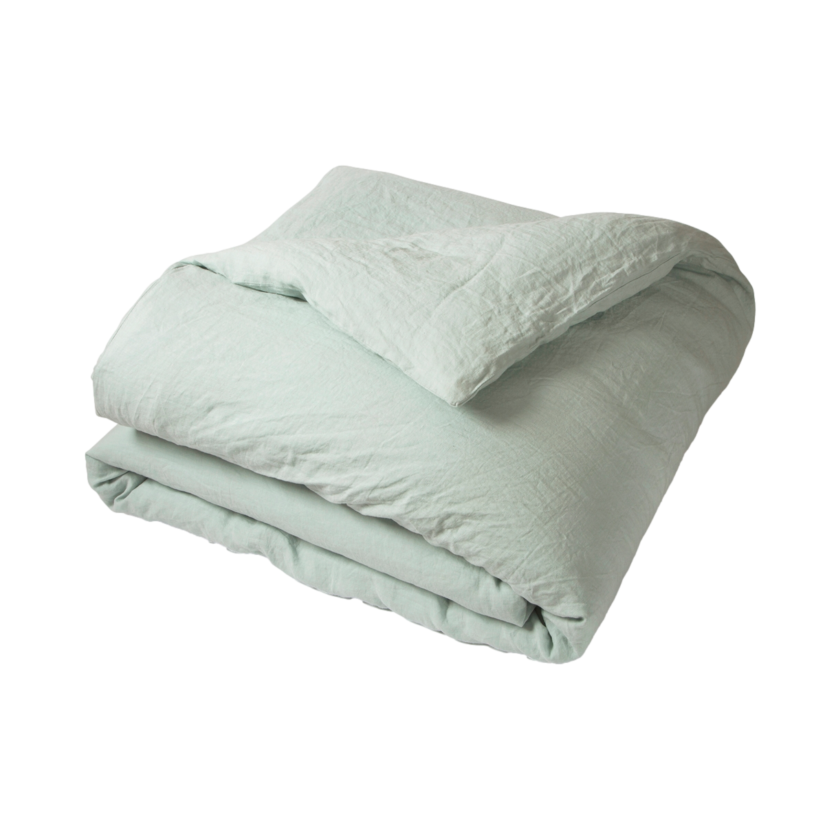 Housse Couette Unie Lin Lave Celadon | Linge de lit | Tradition des Vosges #Couleur_AMANDE