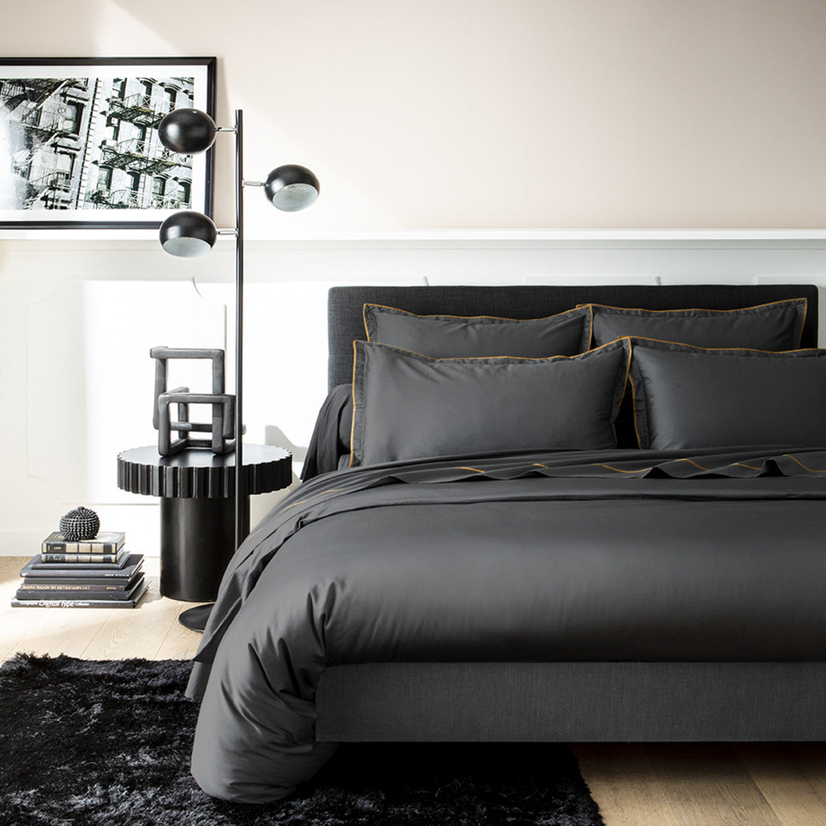 Housse Couette Opium - Anthracite #Couleur_GRIS ANTHRACITE