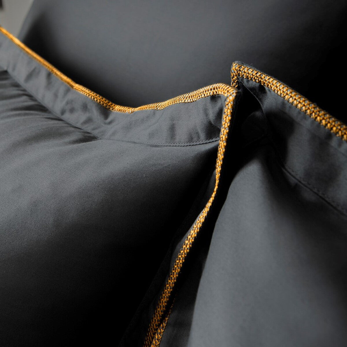 Taie Oreiller Opium - Anthracite #Couleur_GRIS ANTHRACITE