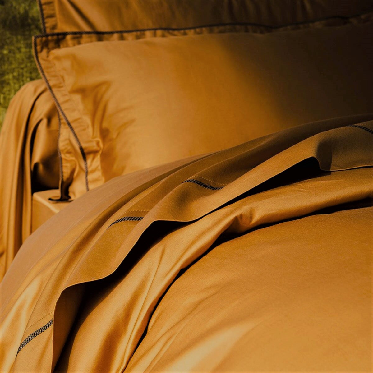 Drap Housse Opium - Satin de coton #Couleur_OR