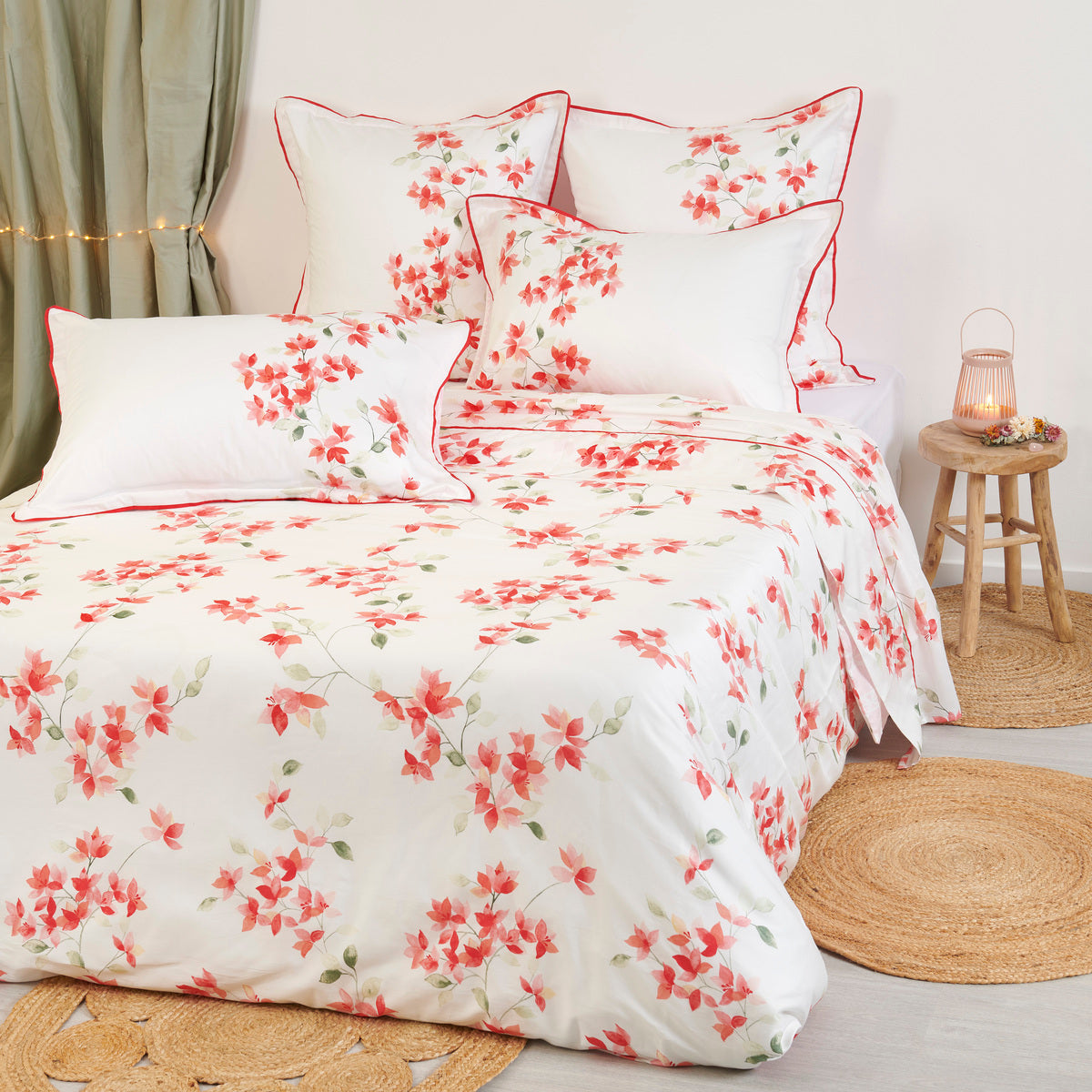 Taie d'oreiller Calice - Satin de coton