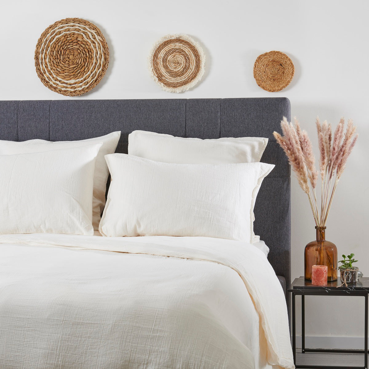 Drap-housse - Gaze De Coton #Couleur_IVOIRE