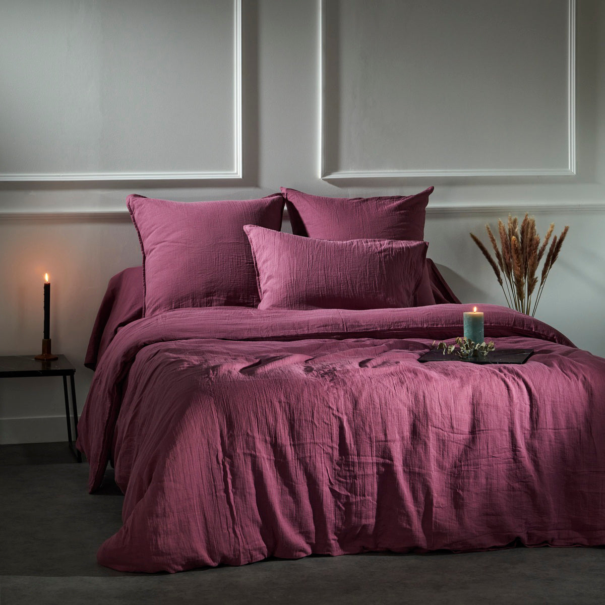 Housse de couette - Gaze de coton #Couleur_FIGUE