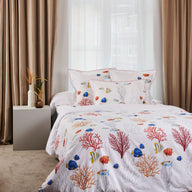 Housse Couette Corail - Percale de coton #Couleur_BLANC