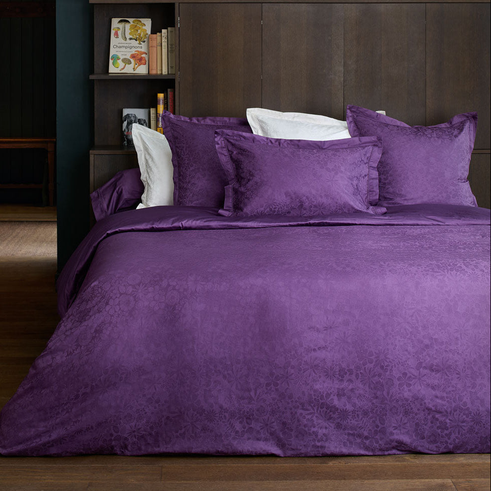 Parure de lit satin de coton jacquard