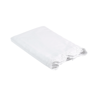 Drap plat brodée Héloïse - Percale de coton brodée