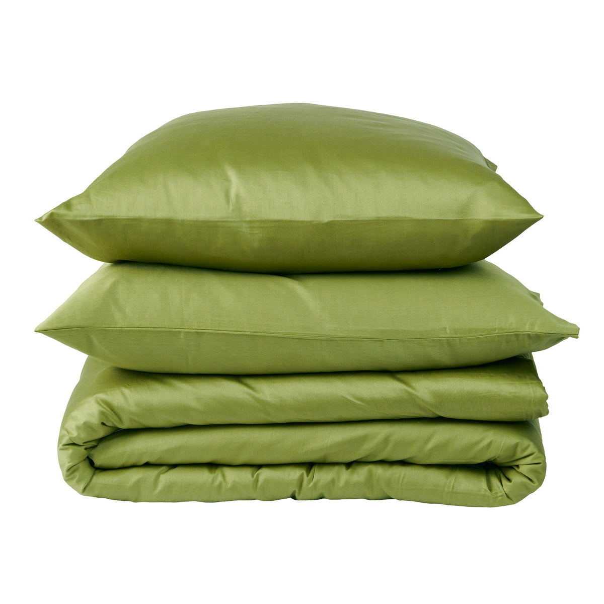Housse de couette Douce Nuit - Satin de coton #Couleur_OLIVE