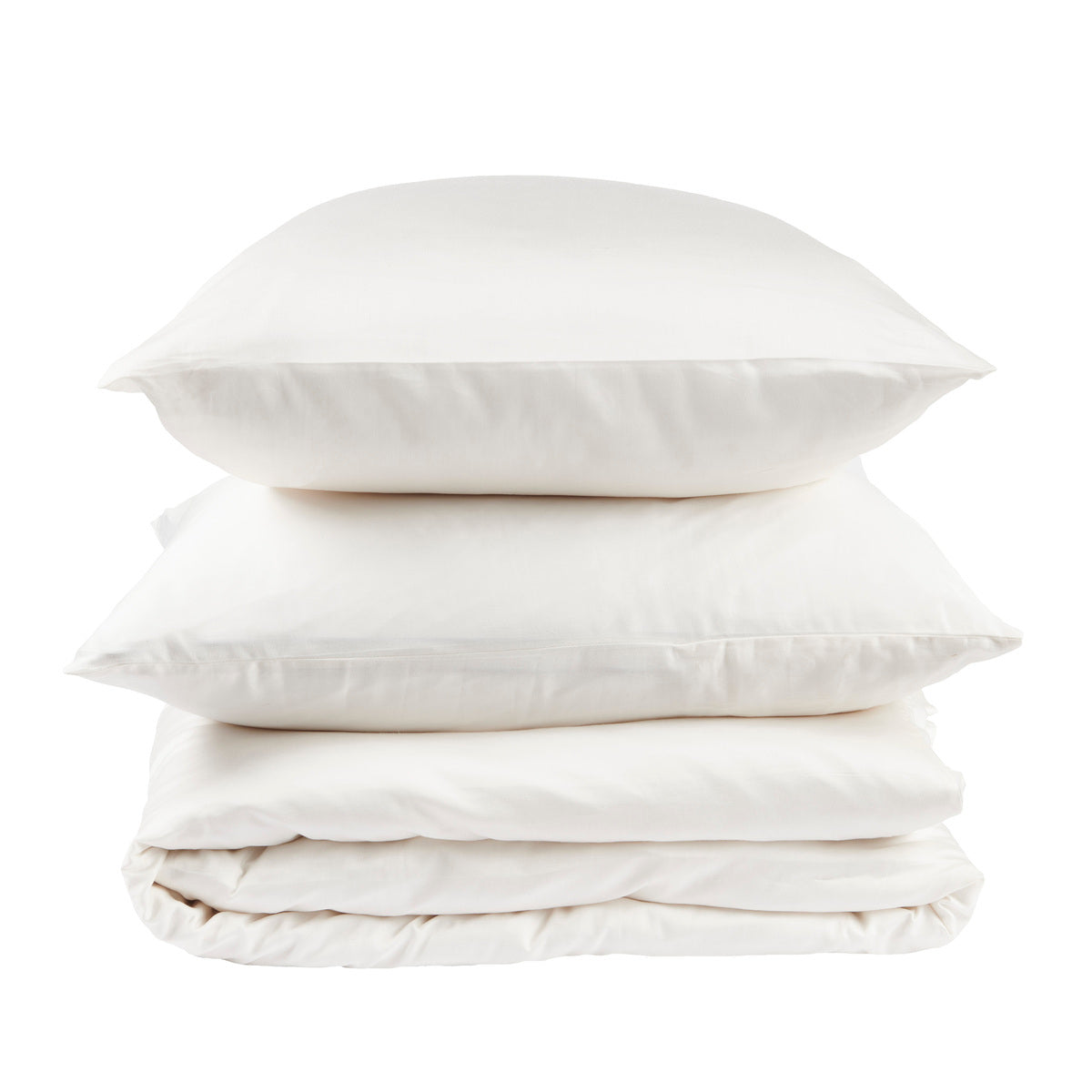 Housse de couette Douce Nuit - Satin de coton #Couleur_IVOIRE