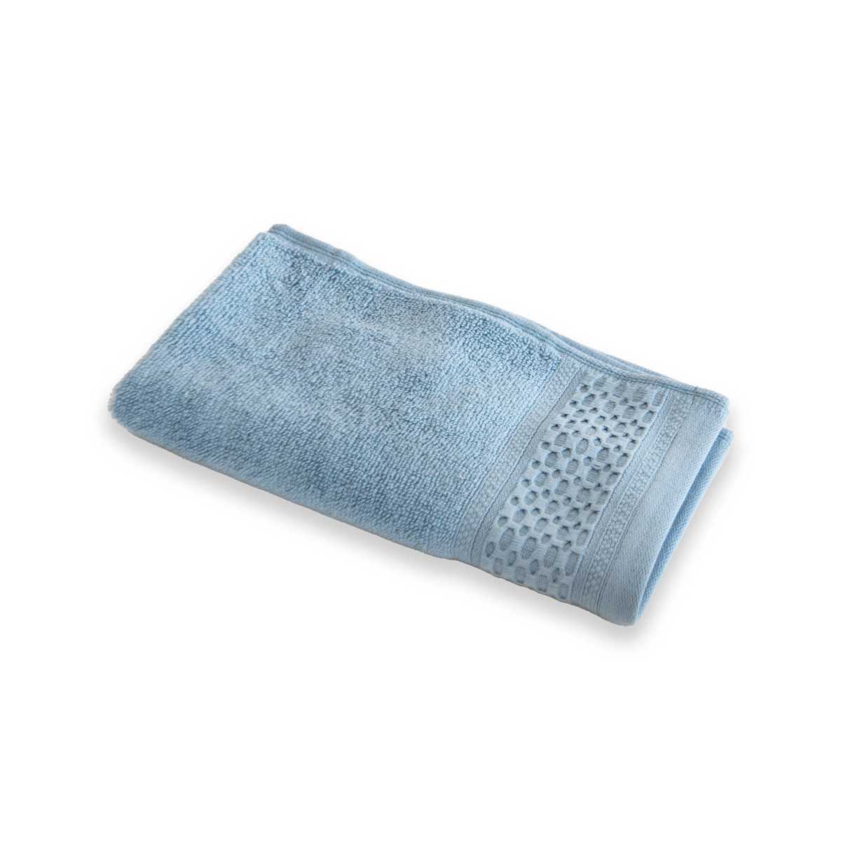 Serviette invité - Coton Zero Twist 500g/m² #Couleur_BLEU ACIER
