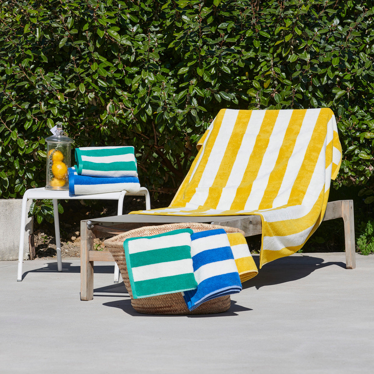 Serviette Les Planches - Coton 550g/m² #Couleur_SOLEIL