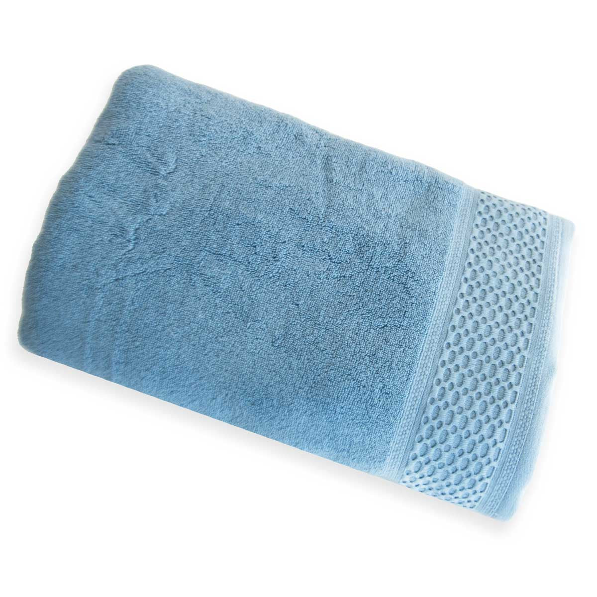 Drap De Bain Sdb 500gr Zero Twist #Couleur_BLEU ACIER