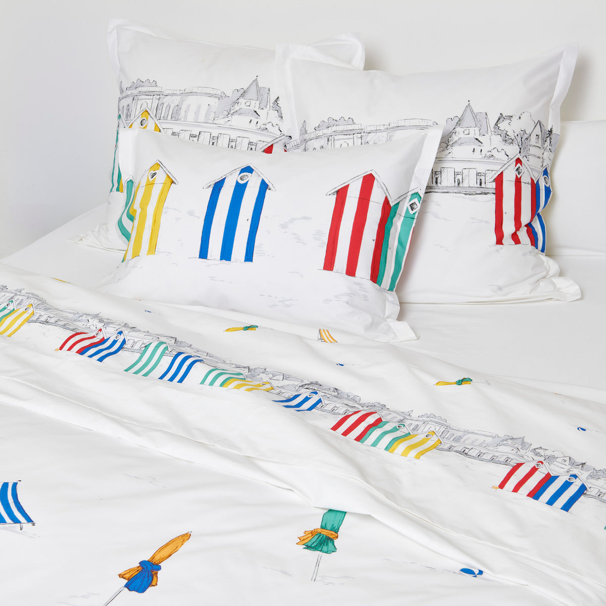 Taie d'oreiller Les Planches - Percale de coton