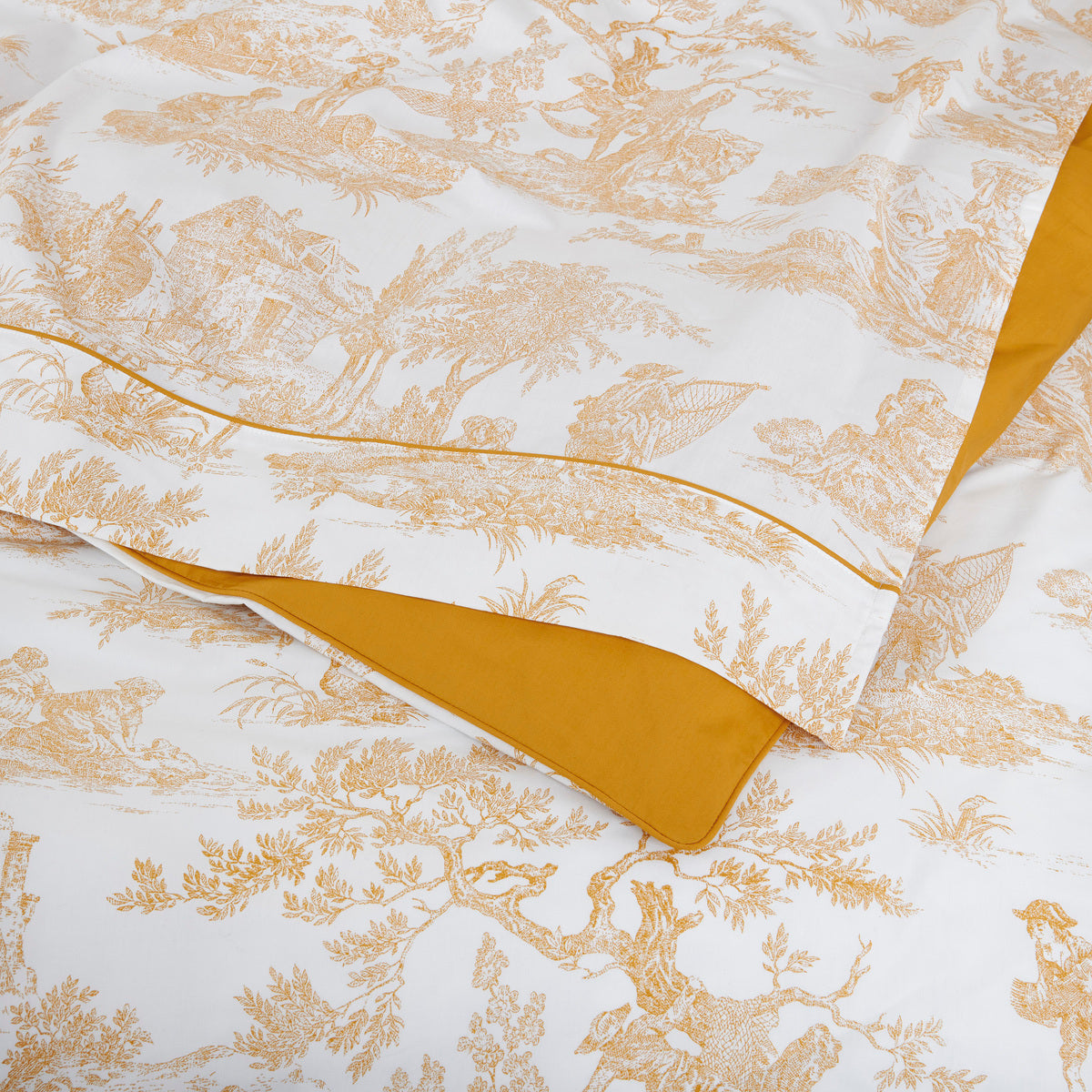 Housse de couette Rêves en Or - Percale de coton