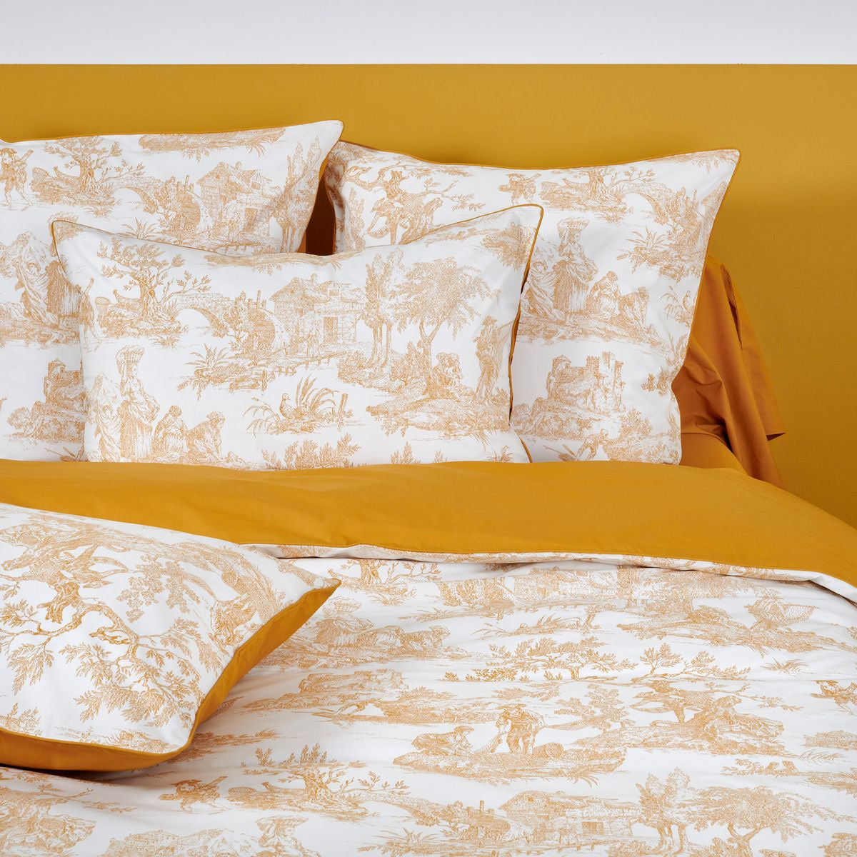 Parure de lit Rêve en Or - Percale de coton