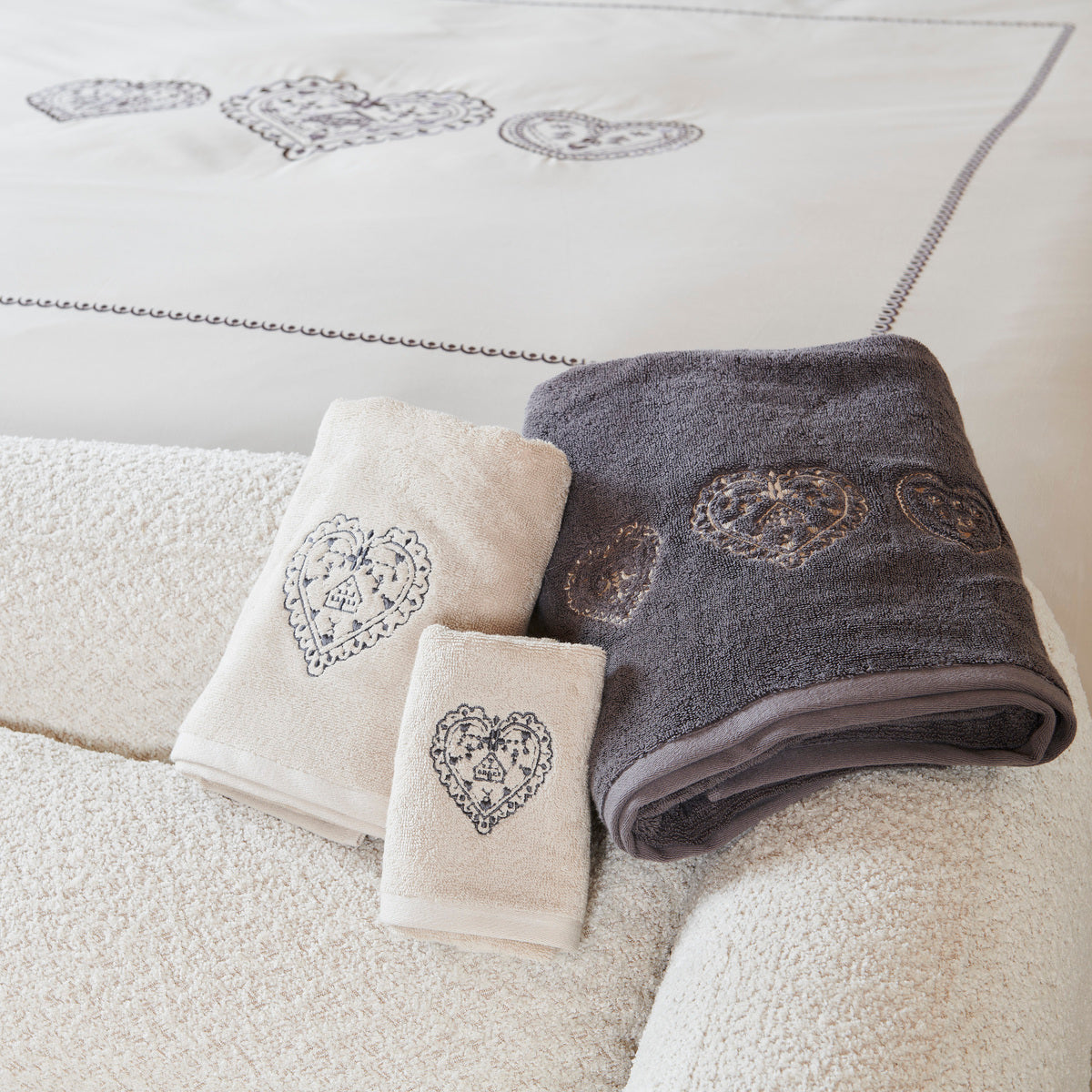 Linge de bain Nuit au Chalet - Coton 600g/m²