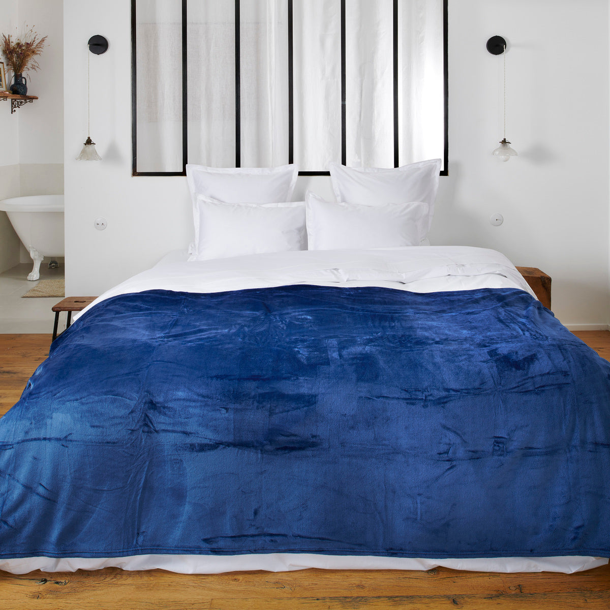 Couverture polaire - Cocoon  #Couleur_MARINE