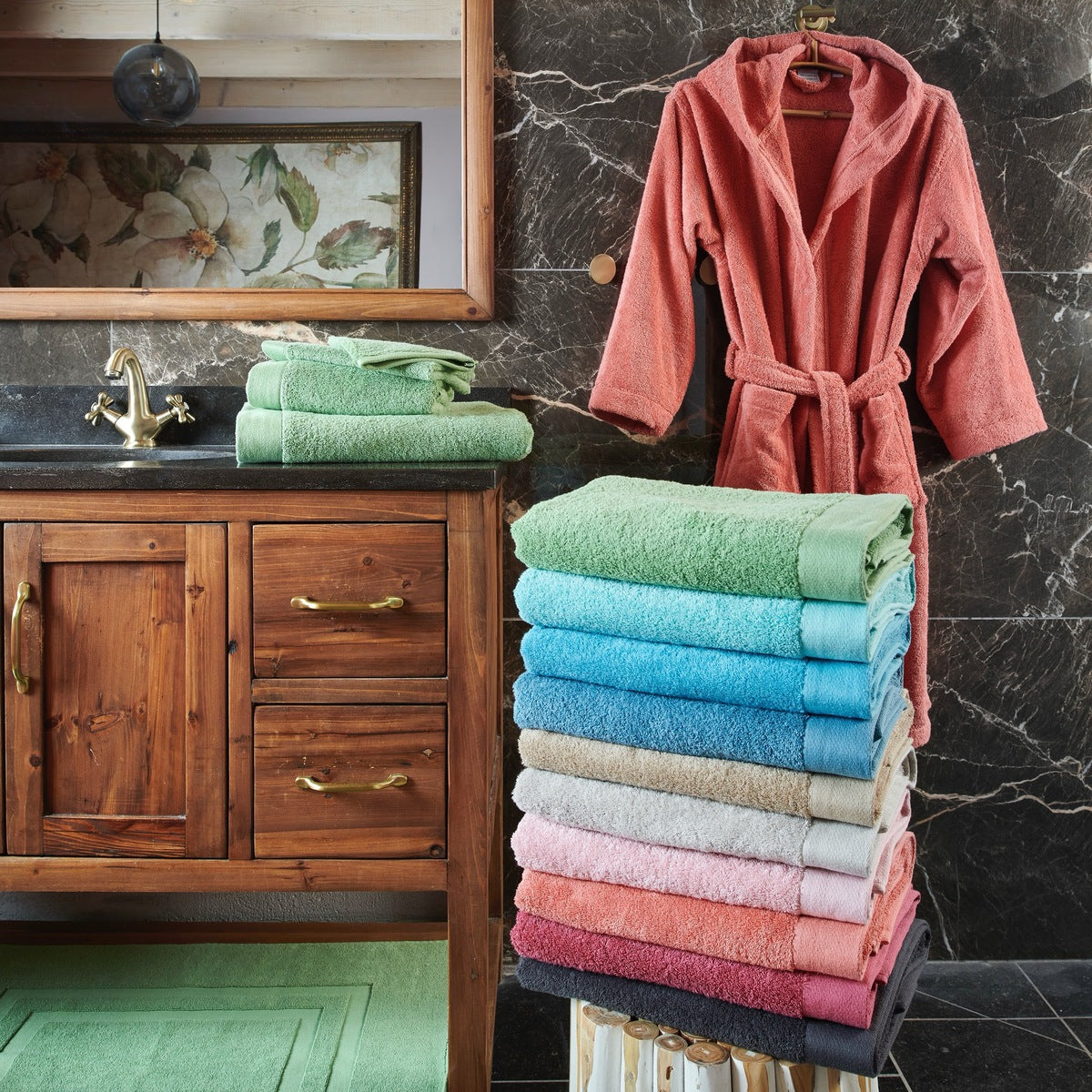 Linge de bain Sérénité - 100% Coton