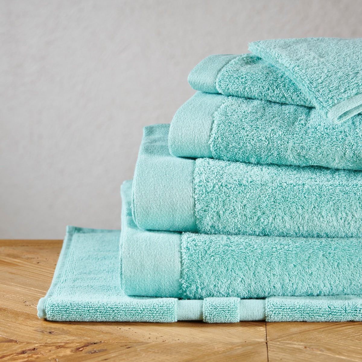 Gant de toilette Sérénité - 100% Coton 650g/m² #Couleur_MENTHE FRAICHE