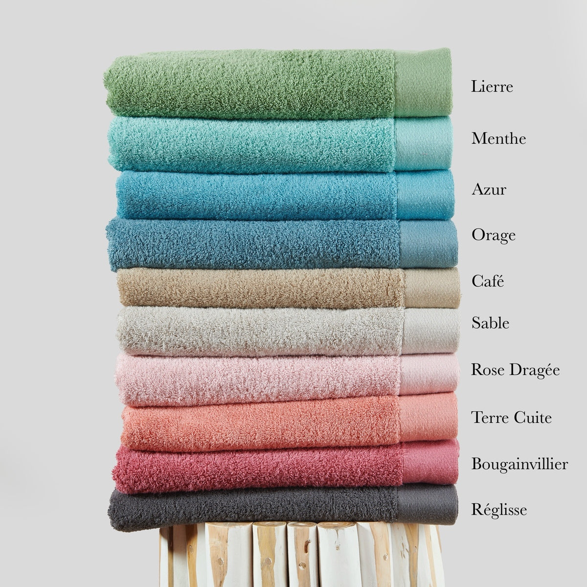 Gant de toilette Sérénité - 100% Coton 650g/m² #Couleur_MENTHE FRAICHE
