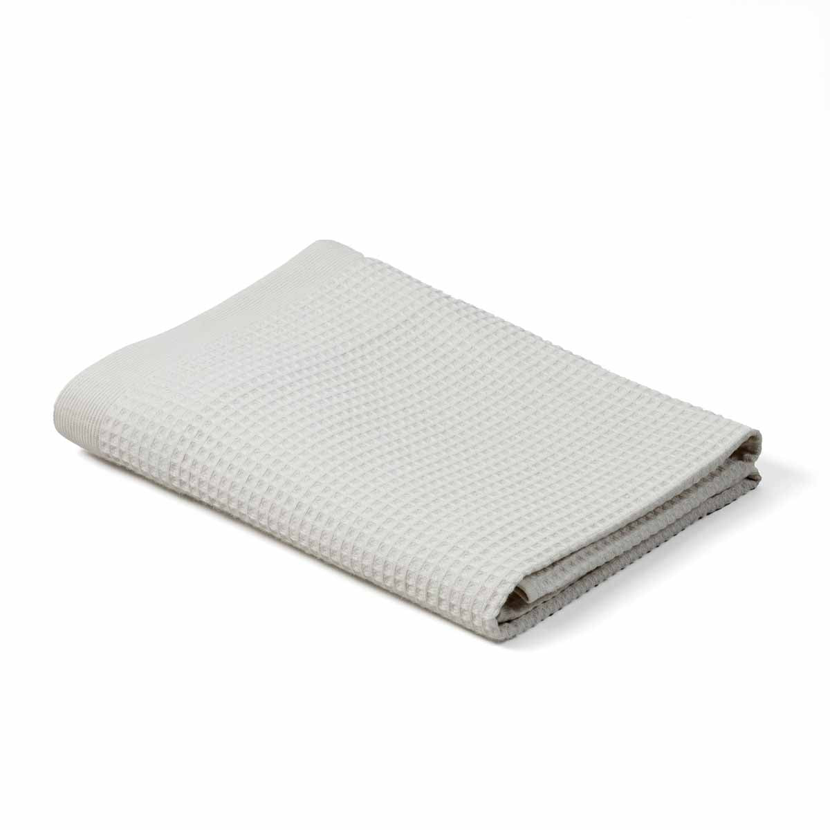 Drap de bain nid d’abeille 70x140 & 100x150 – Épure - Ficelle #Couleur_VERT D'EAU