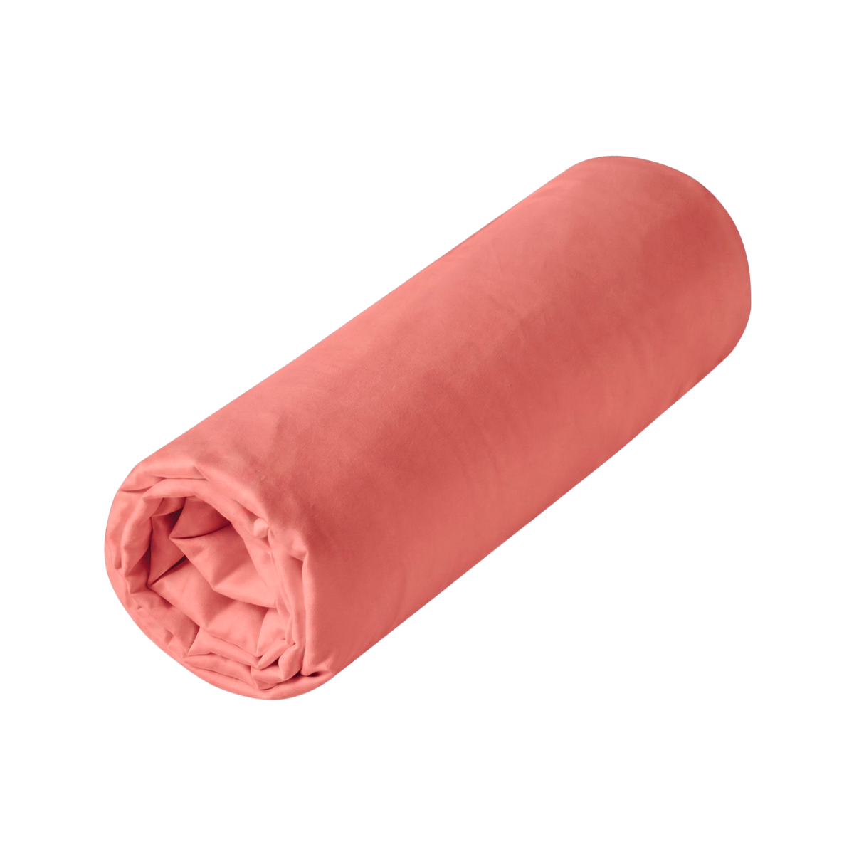 Drap housse - Satin Lavé #Couleur_TERRACOTTA 
