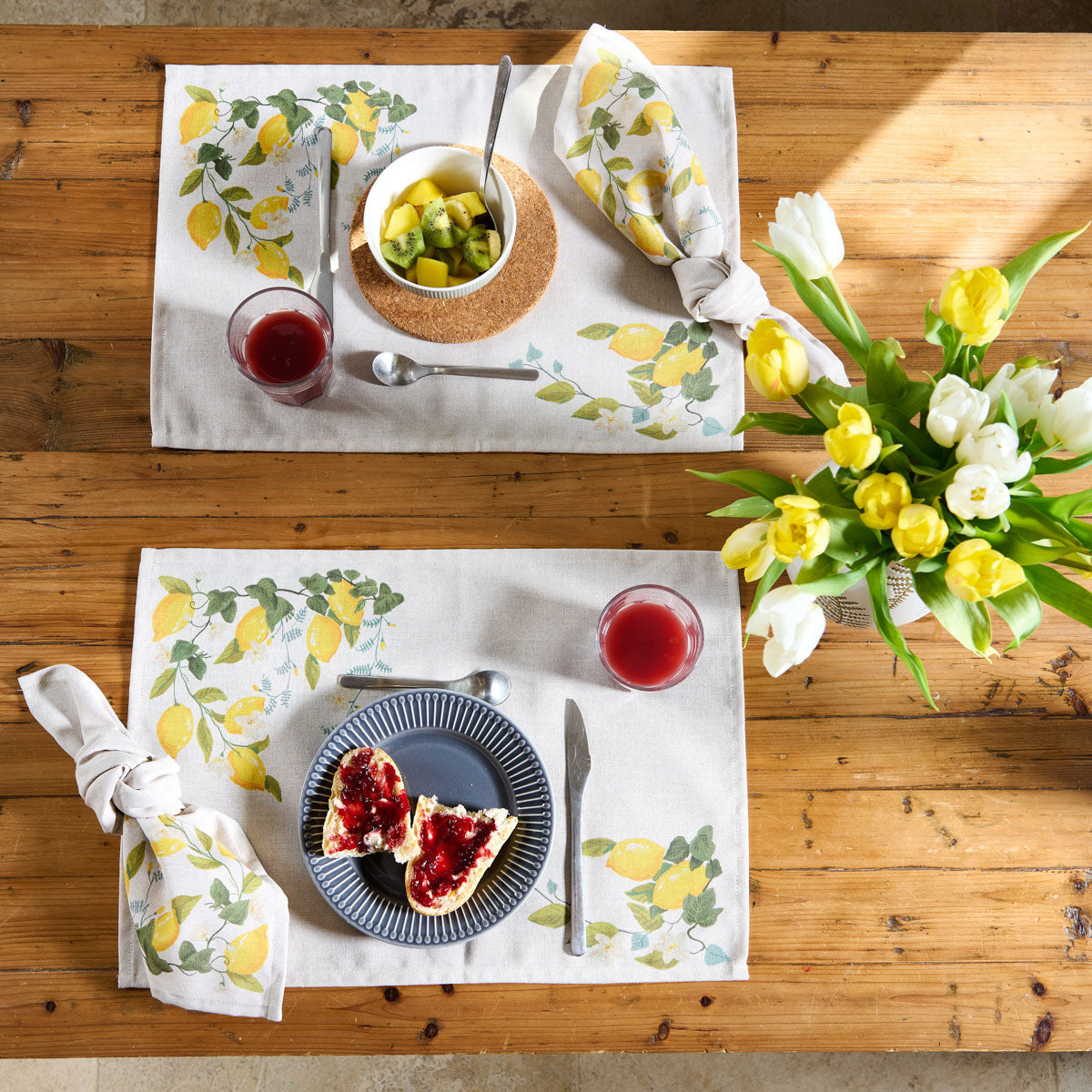 Linge de table Jardin d'agrumes - Coton & Polyester