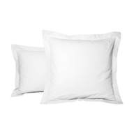 Taie d'oreiller - Uni Percale de coton #Couleur_BLANC