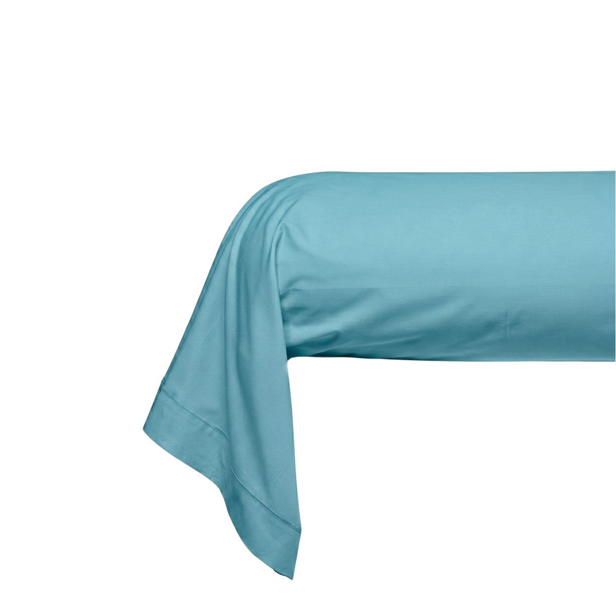 Taie Traversin Duo Coton #Couleur_BLEU FUME