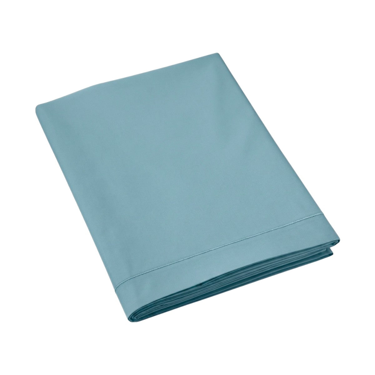 Drap plat Duo Coton - Coton 57 fils #Couleur_BLEU FUME