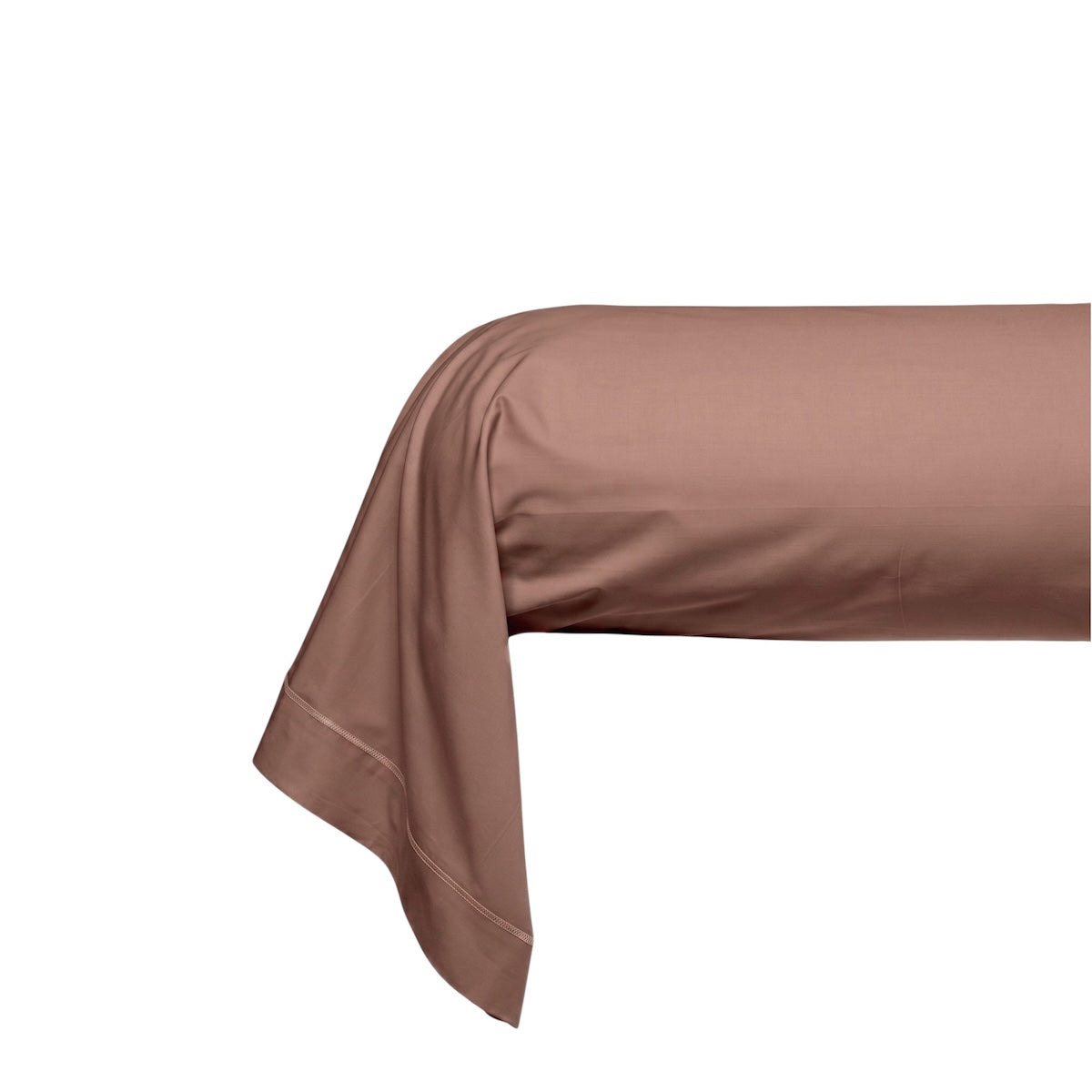 Taie de traversin - Uni Percale de coton #Couleur_CAPPUCCINO