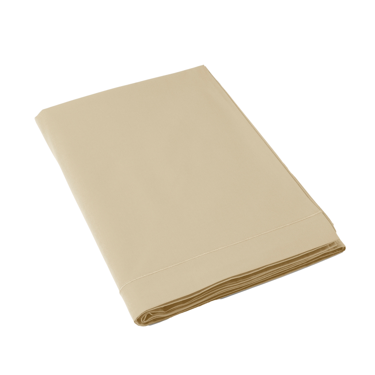 Drap Plat Coton 57 fils Nouvelle gamme Beige Lin | Linge de lit | Tradition des Vosges #Couleur_BEIGE LIN