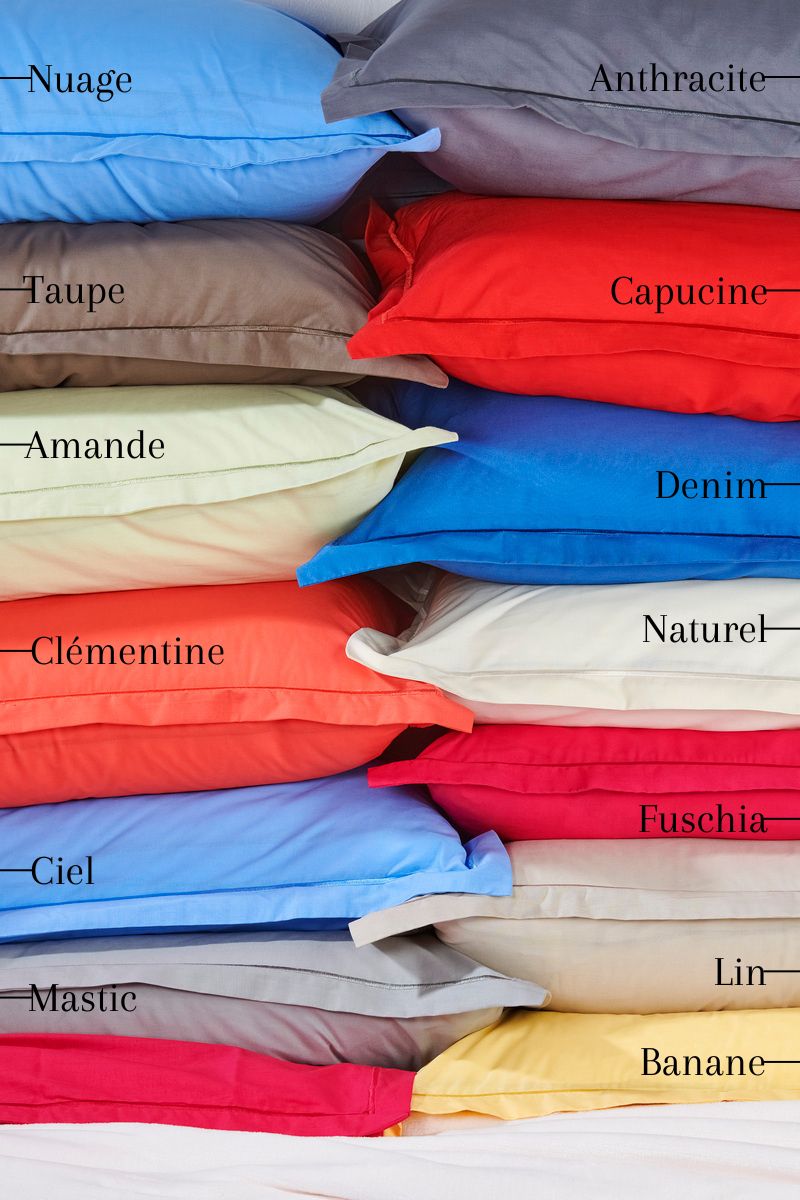 Drap Plat - Uni Coton #Couleur_FUSHIA