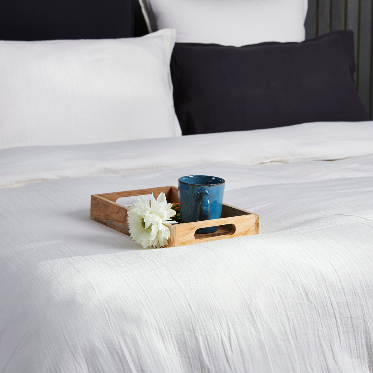 Housse de couette - Gaze de coton #Couleur_IVOIRE